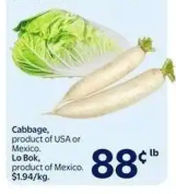 Walmart Cabbage, Le Bok offer