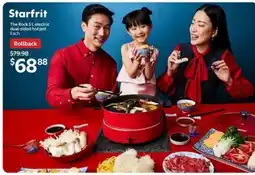 Walmart Starfrit The Rock 5L electric dual-sided hot pot offer