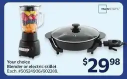 Walmart Blender or Electric Skillet offer