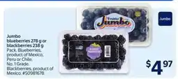 Walmart Jumbo Blueberries or Blackberries offer