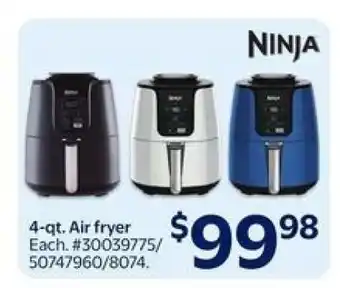 Walmart Ninja 4-qt. Air Fryer offer