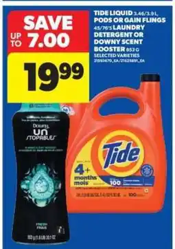 Real Canadian Superstore Tide Liquid, Pods or Gain Flings offer