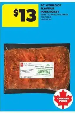 Real Canadian Superstore PC World of Flavour Pork Roast offer