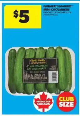 Real Canadian Superstore FARMER'S MARKET MINI CUCUMBERS offer