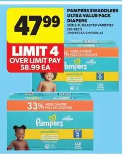Real Canadian Superstore Pampers Swaddlers Ultra Value Pack Diapers offer