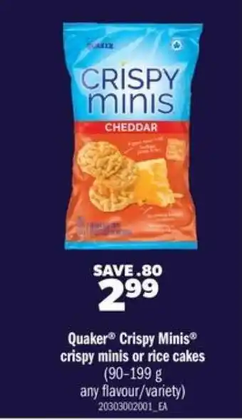Real Canadian Superstore Quaker Crispy Minis offer