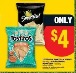 No Frills Tostitos Tortilla Chips or Smartfood Popcorn offer