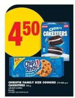 No Frills Christie Family Size Cookies or Cakesters offer