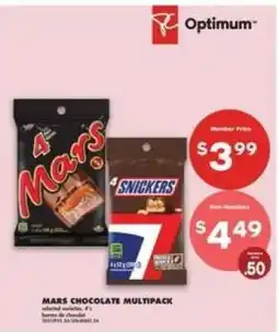 No Frills MARS CHOCOLATE MULTIPACK offer