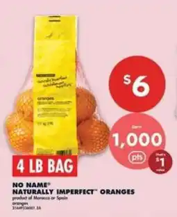 No Frills NO NAME NATURALLY IMPERFECT ORANGES offer