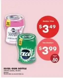 No Frills EXCEL GUM BOTTLE offer