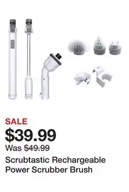 TSC Stores Scrubtastic Rechargeable Power Scrubber Brush offer