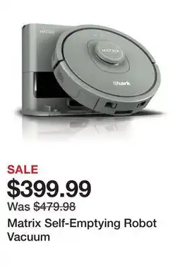 TSC Stores Matrix Self-Emptying Robot Vacuum offer