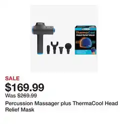 TSC Stores Percussion Massager plus ThermaCool Head Relief Mask offer