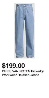 Holt Renfrew DRIES VAN NOTEN Pickerby Workwear Relaxed Jeans offer