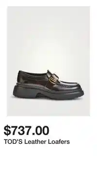 Holt Renfrew TOD'S Leather Loafers offer
