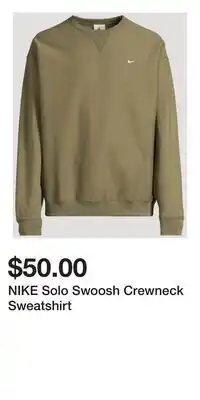 Holt Renfrew NIKE Solo Swoosh Crewneck Sweatshirt offer