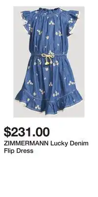 Holt Renfrew ZIMMERMANN Lucky Denim Flip Dress offer