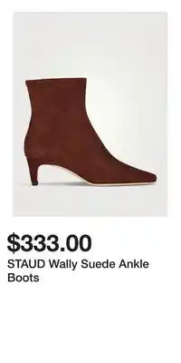 Holt Renfrew STAUD Wally Suede Ankle Boots offer