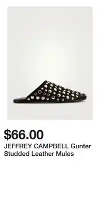 Holt Renfrew JEFFREY CAMPBELL Gunter Studded Leather Mules offer