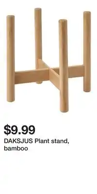 IKEA DAKSJUS Plant stand, bamboo offer