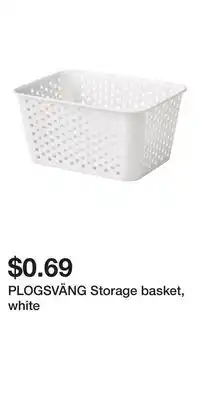 IKEA PLOGSVÄNG Storage basket, white offer