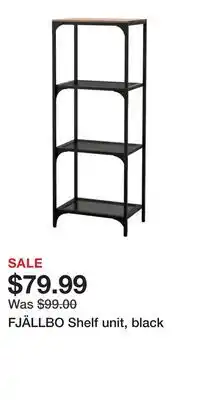 IKEA FJÄLLBO Shelf unit, black offer