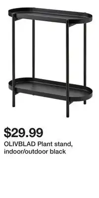 IKEA OLIVBLAD Plant stand, indoor/outdoor black offer