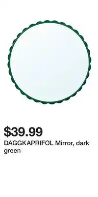 IKEA DAGGKAPRIFOL Mirror, dark green offer