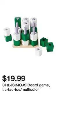 IKEA GREJSIMOJS Board game, tic-tac-toe/multicolor offer