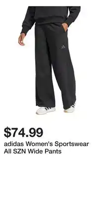Sport Chek adidas Women's Sportswear All SZN Wide Pants offer
