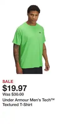 Sport Chek Under Armour Men's Tech Textured T-Shirt offer