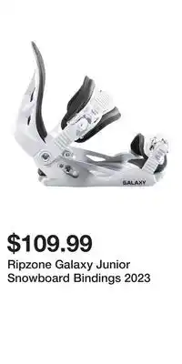 Sport Chek Ripzone Galaxy Junior Snowboard Bindings 2023 offer