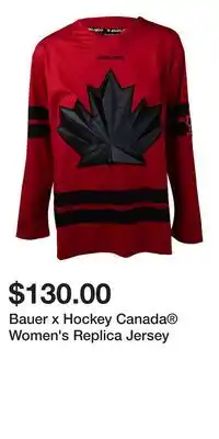 Sport Chek Bauer x Hockey Canada Women's Replica Jersey offer