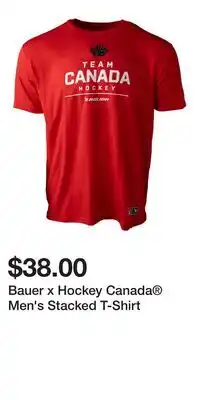 Sport Chek Bauer x Hockey Canada Men's Stacked T-Shirt offer
