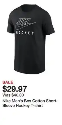 Sport Chek Nike Men's Bcs Cotton Short-Sleeve Hockey T-shirt offer