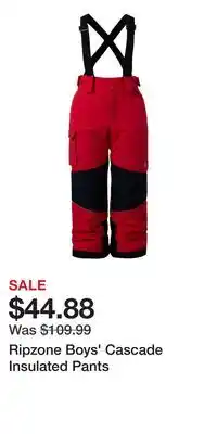 Sport Chek Ripzone Boys' Cascade Insulated Pants offer