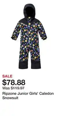 Sport Chek Ripzone Junior Girls' Caledon Snowsuit offer