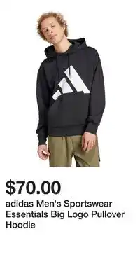 Sport Chek adidas Men's Sportswear Essentials Big Logo Pullover Hoodie offer