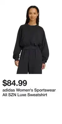 Sport Chek adidas Women's Sportswear All SZN Luxe Sweatshirt offer