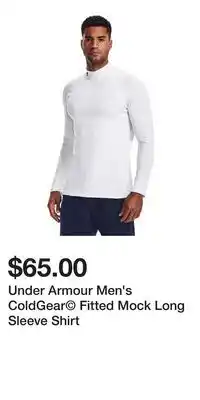 Sport Chek Under Armour Men's ColdGear Fitted Mock Long Sleeve Shirt offer