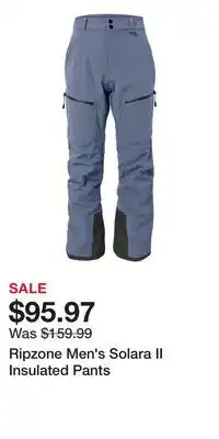 Sport Chek Ripzone Men's Solara II Insulated Pants offer