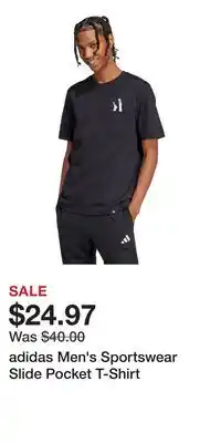 Sport Chek adidas Men's Sportswear Slide Pocket T-Shirt offer