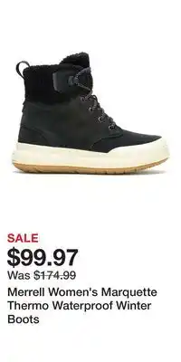 Sport Chek Merrell Women's Marquette Thermo Waterproof Winter Boots offer