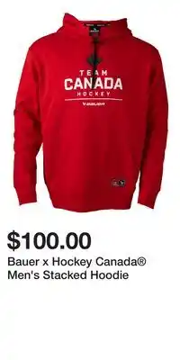 Sport Chek Bauer x Hockey Canada Men's Stacked Hoodie offer