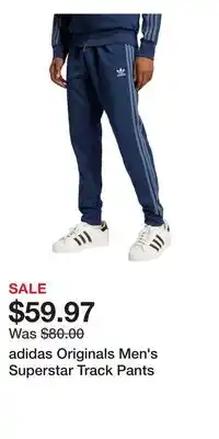 Sport Chek adidas Originals Men's Superstar Track Pants offer