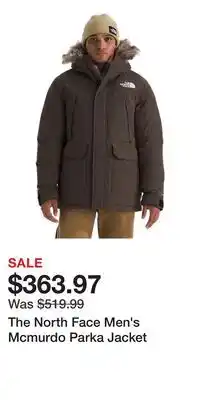 Sport Chek The North Face Men's Mcmurdo Parka Jacket offer