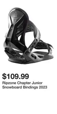 Sport Chek Ripzone Chapter Junior Snowboard Bindings 2023 offer