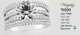 Charm Diamond Charmed By Richard Calder Lab Grown 4.27CTW Diamond Ring in 14K White Gold offer