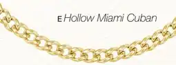 Charm Diamond 10K Yellow Gold 24 Semi-Solid Miami Cuban Chain offer